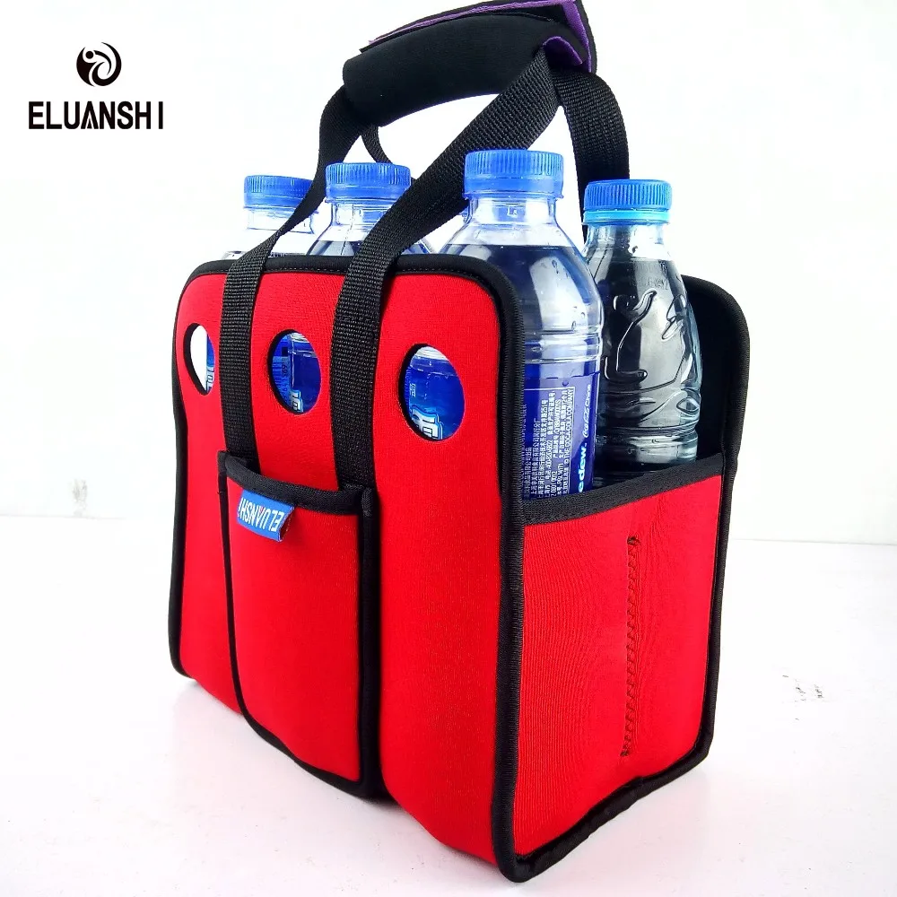 neoprene 6 can Cooler Beer backpack picnic basket bag set Wine box Chillers Frozen wedding Bottle PP outdoor tableware bar lunch