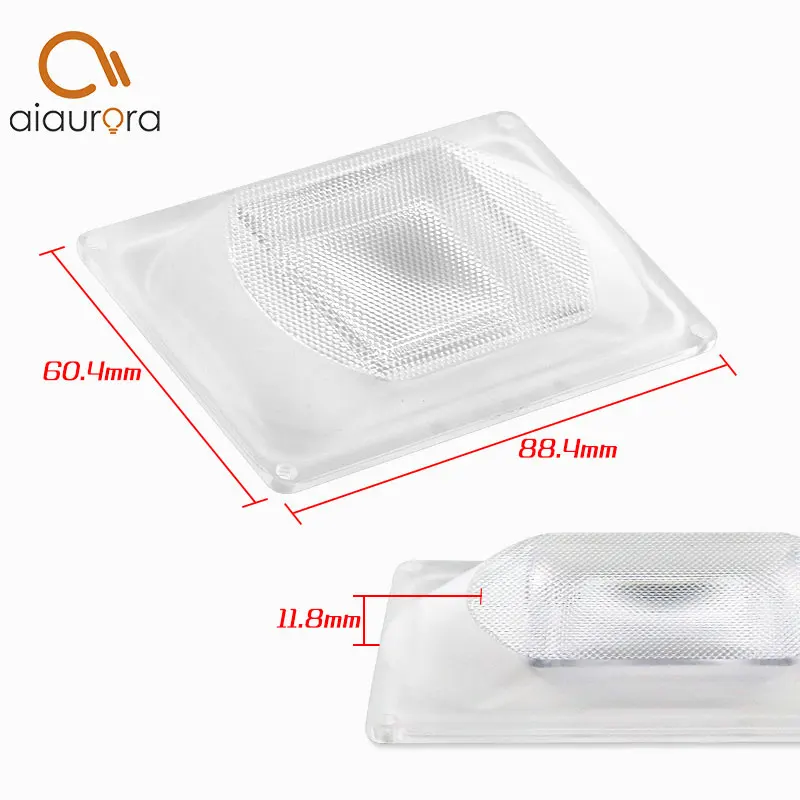 DIY LED Lens For AC LED COB DOB Lamps Include: PC lens+Reflector+Silicone Ring Lamp Cover shades For LED Grow Light/FloodLight