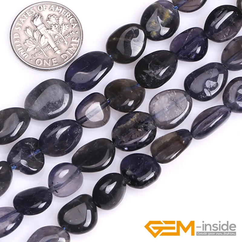 Natural Gem Stone Semi Precious Freeform Baroque Potato Beads Selectable Jades Kyanite Dichroite Quartz For Jewelry Making Bead