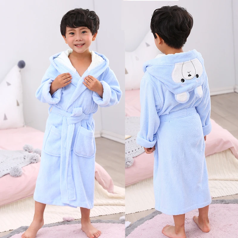 Baby Jongens Kids Badjas 100% Katoen Cartoon Dieren Capuchon Handdoek Pyjama Kleding Baby Badjas Kids Meisjes Kleding Badjas