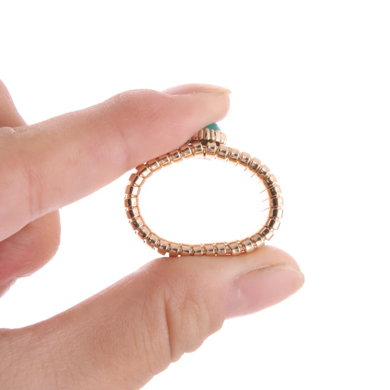 NeeFuWoFu gold color ring elastic force Copper Natural stone rings Bohemia de Madera Pulseira Estrela de Cinco Elastic jewelry
