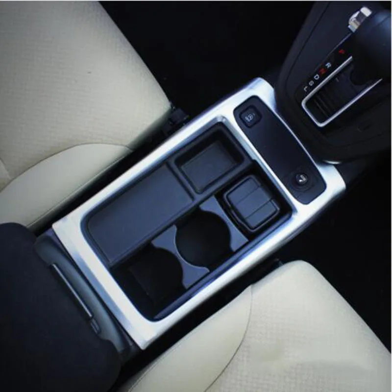 FOR HONDA CRV CR-V ACCESSORIES 2012 2013 2014 2015 2016 ABS Matte Front Console Middel Water Cup Holder Cover Trim 1pcs