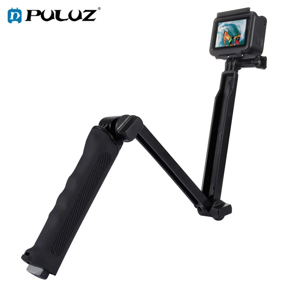 PULUZ Waterproof Selfie Stick Floating Hand Grip +3-Way Grip Arm Monopod Pole Tripod for GoPro HERO 7 6 5 4 3+ 3 YI SJCAM Camera