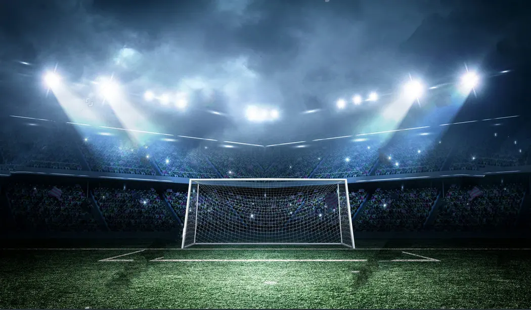 

goal post football field party themed lights photo backdrop Vinyl cloth High quality Computer print wall background