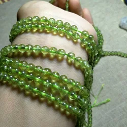 3mm 4mm 5mm Natural Peridot Stone Gemstone Diy Loose Beads For Jewelry Making Strand 15