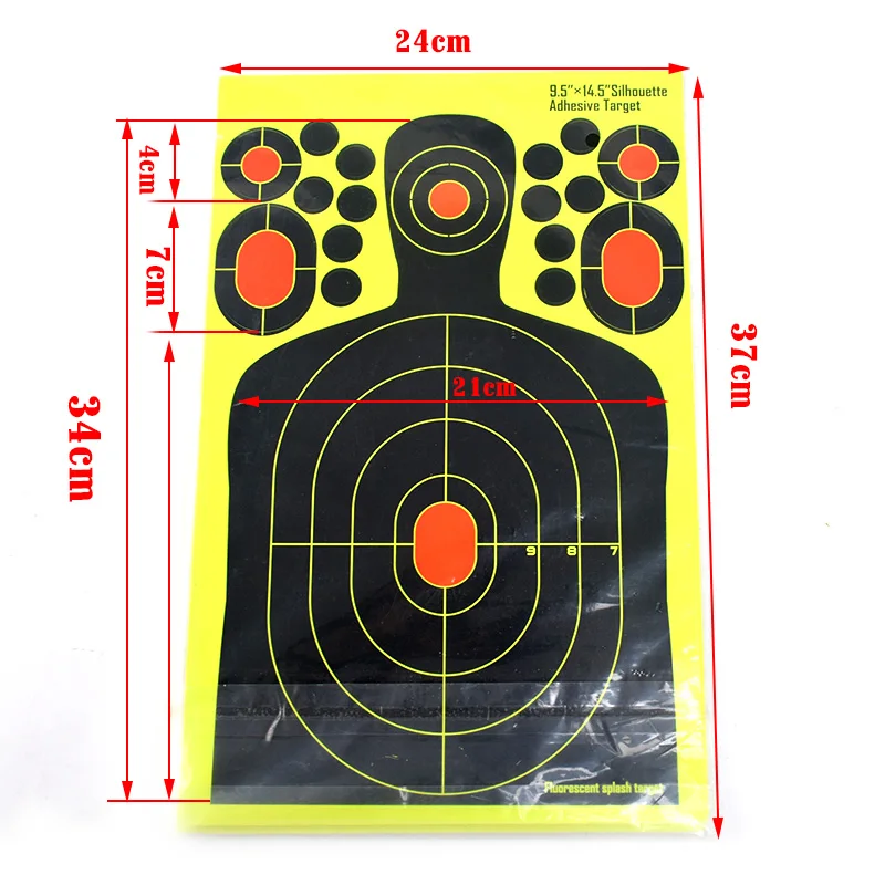 NEW Hunting 20pcs Shooting Targets Silhouette Sticker Targets 9.5\