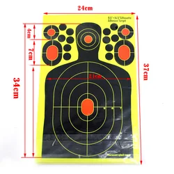 NEW Hunting 20pcs Shooting Targets Silhouette Sticker Targets 9.5