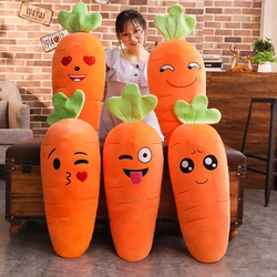 45/50/65/90cm Cartoon Smile Carrot Plush toy Cute Simulation Vegetable Carrot Pillow Dolls Stuffed Soft Toys for Children Gift