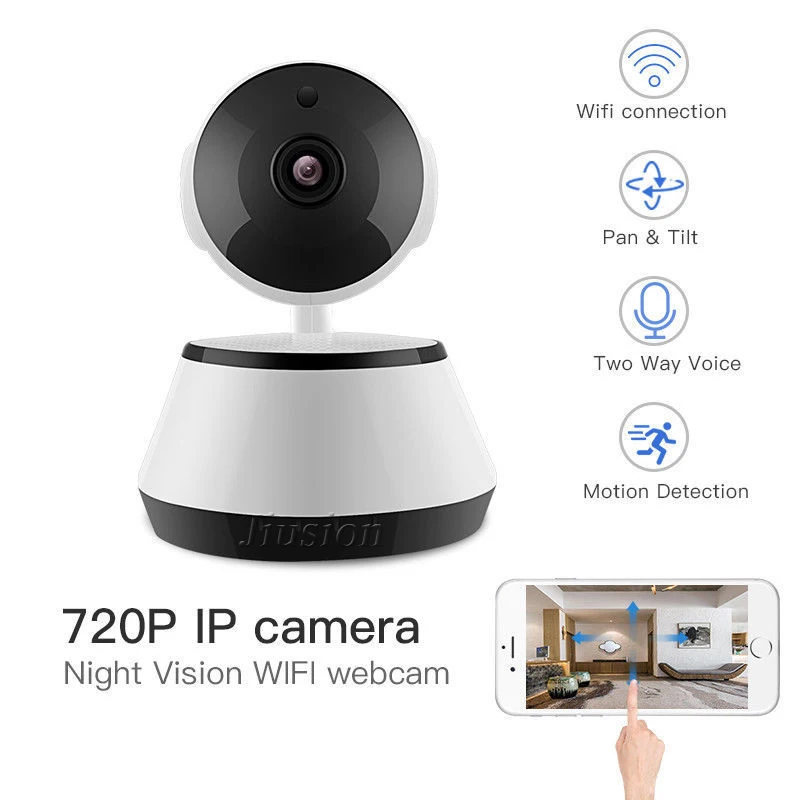 WiFi Mini Bảo Mẫu Camera IP Cam HD Video Âm Hồng Ngoại Nhìn Đêm Cảm Biến Chuyển Động Nhà Từ Xa Cho Bé Thú Cưng Màn Hình lưu Trữ Đám Mây