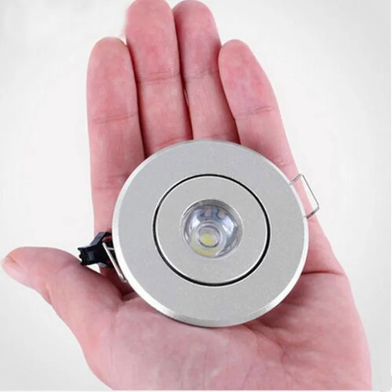 Mini LED spot lights dimmable 3W DC12V recessed ceiling lamp 220V 40-45mm jewelry lighting downlight for cabinet showcase light