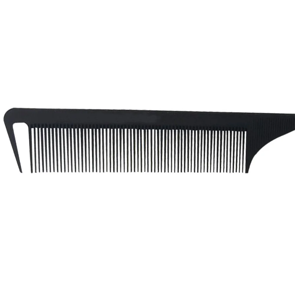 Hot Fashion Black Fine-tooth Comb Metal Pin Anti-static Hair Style Rat Tail Comb 220x28x4mm Hair Styling Beauty Tools