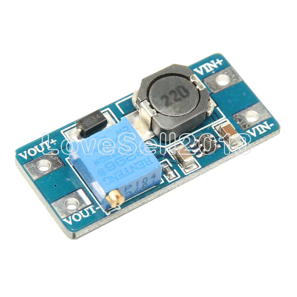 10PCS MT3608 DC-DC Step Up Converter Booster Power Apply Module Booster Power Module MAX Output 28V 2A For Arduino