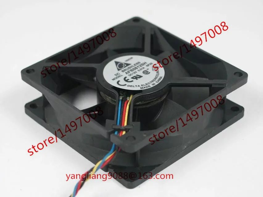 Delta Electronics AFB0812SH SP25 DC 12V 0.51A 80X80X25mm Server Cooling Fan