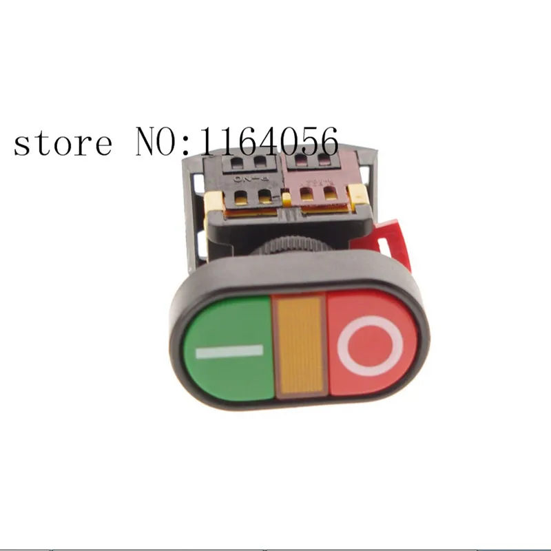 110VAC بدء توقف مزدوج الضغط على زر مع مصباح دليلي LED