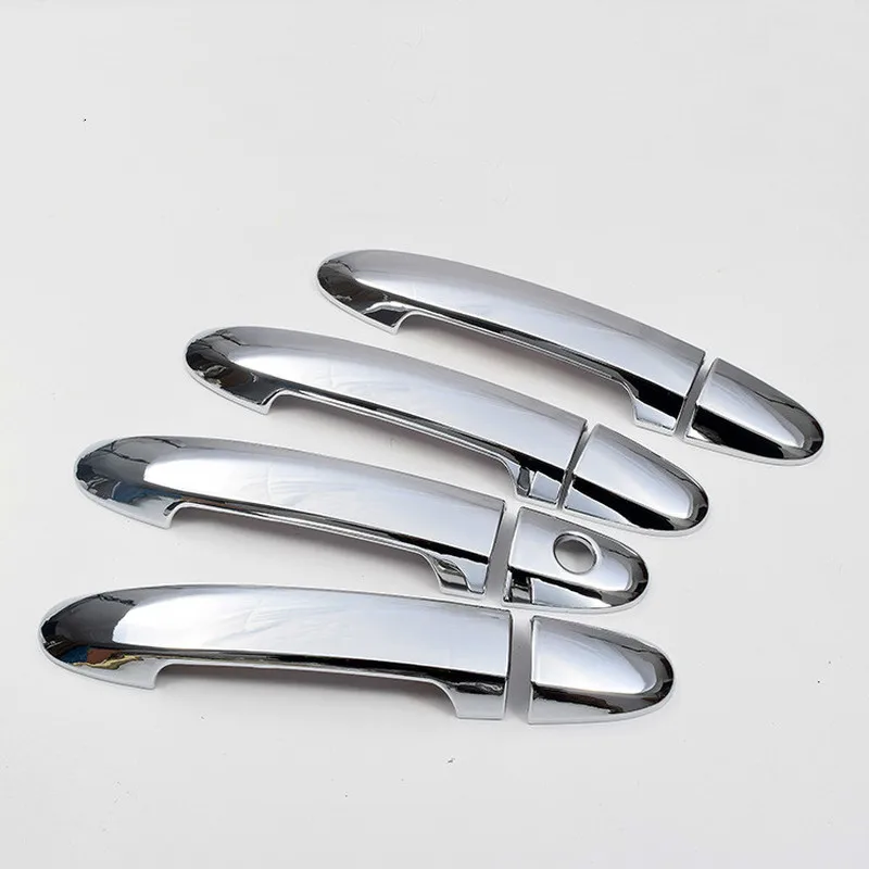 For Hyundai Santa Fe 2007 2008 2009 2010 2011 2012 SantaFe New ABS Chrome Door Handle Cover Cup Bowl trim Car Styling Overlay