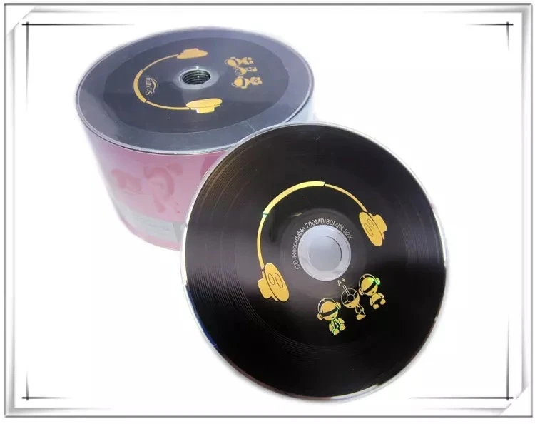 5 discs Grade A 700 MB Blank DJ Headphones Printed CD-R Disc