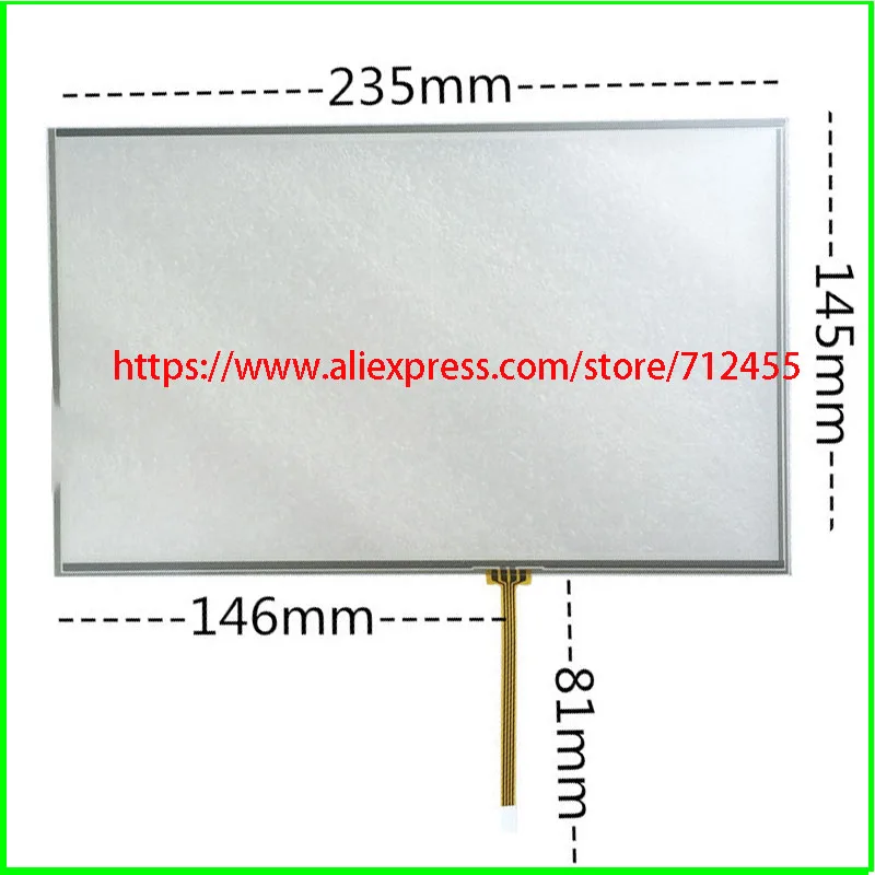 

10.2 inch AI2515 Touch Screen 235mm*145mm 4 wire resistive Touch Panel FOR TABLE for laptop 235*145 AT102TN03 V.9 V.1 V.8 Touch