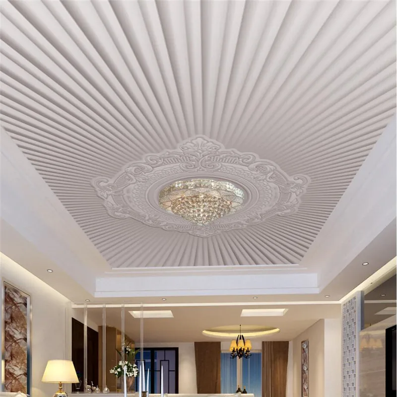 

Custom Wallpaper Modern European Relief Pattern Ceiling Zenith Mural Decoration 3d wallpaper papel de parede behang