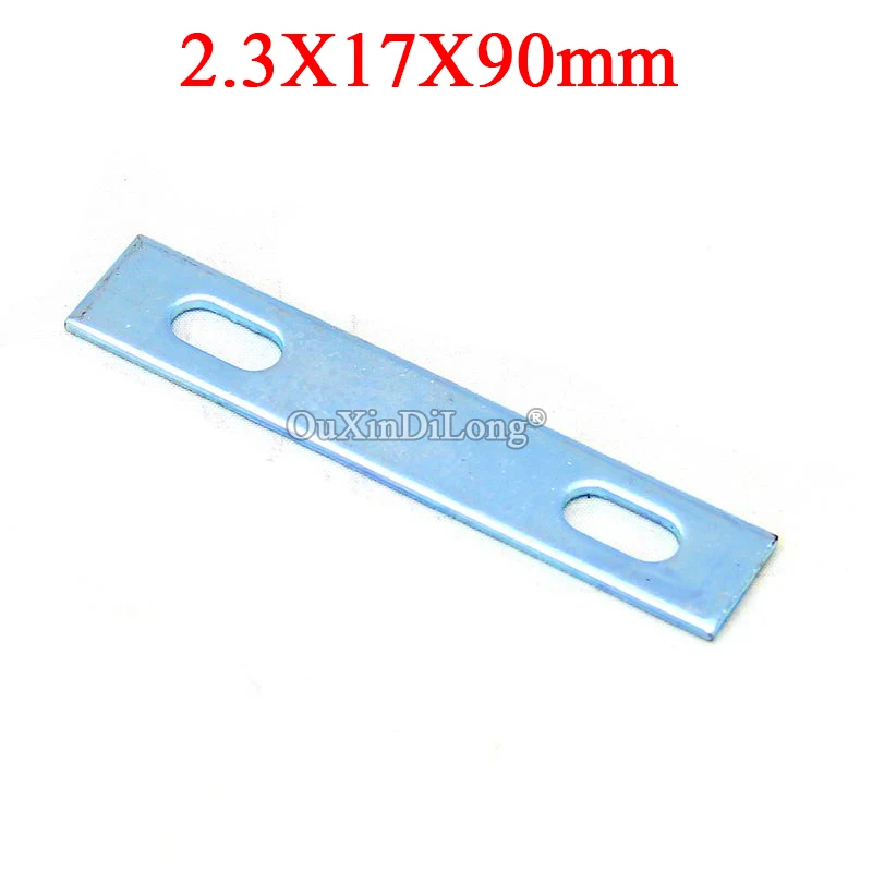 

NEW 50PCS Metal Straight Flat Corner Braces 2.3X17X90 Furniture Splicing Fittings Board Frame Shelf Support Brackets Connectors