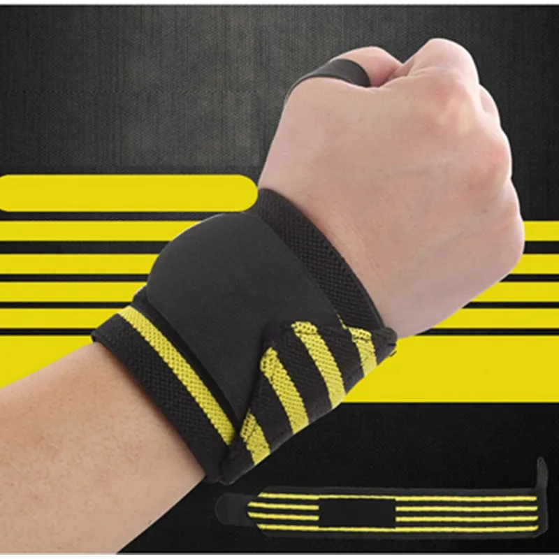 1Pcs Adjustable Wristband Elastic Wrist Wraps Bandages for Weight lifting Power lifting Breathable Wrist Support 4colors