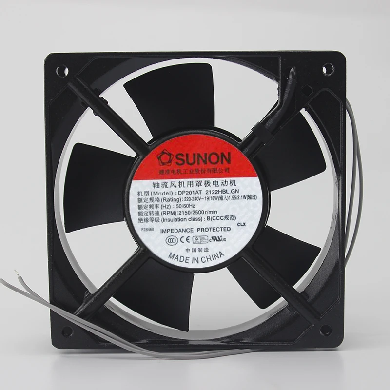 SUNON DP201AT-2122HBL.GN AC 220-240V 19/18W 120x120x25mm Server Cooling Fan