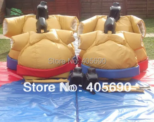 japanese inflatable sumo suits/sumo wrestling suits with mats for kids and children