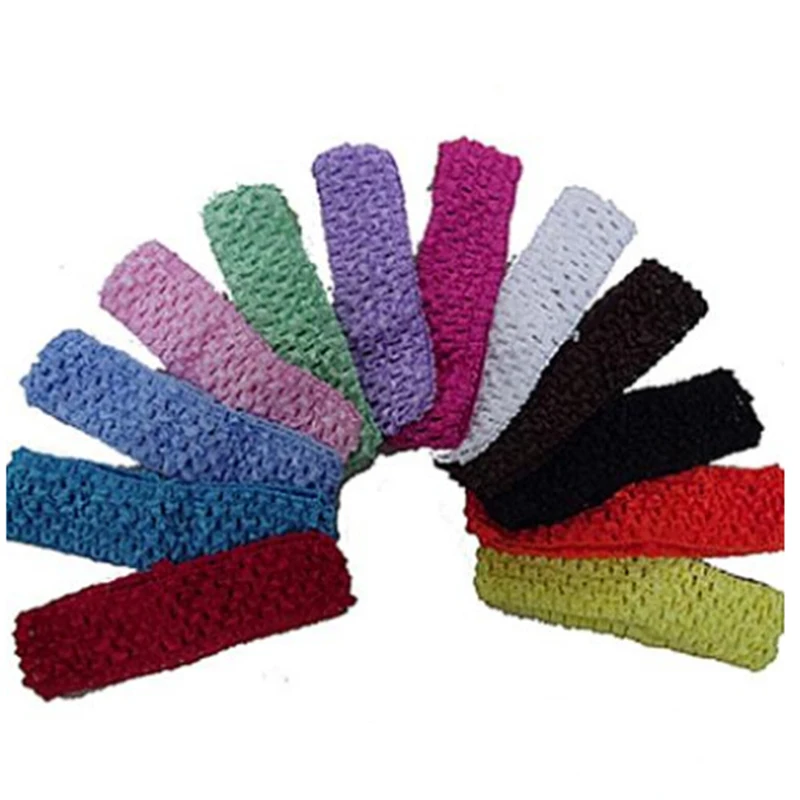 

Hot Fashion 12Pcs/Set Cute Crochet Headbands Hair Head Band Bow Kid Girl Headwear Accessories Random Color Free Shipping