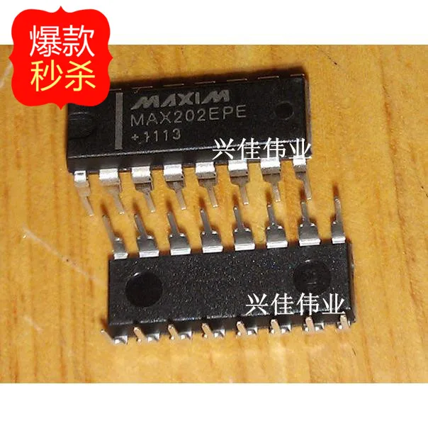 10PCS New MAX202 MAX202EPE MAX202CPE DIP RS-232 Transceivers