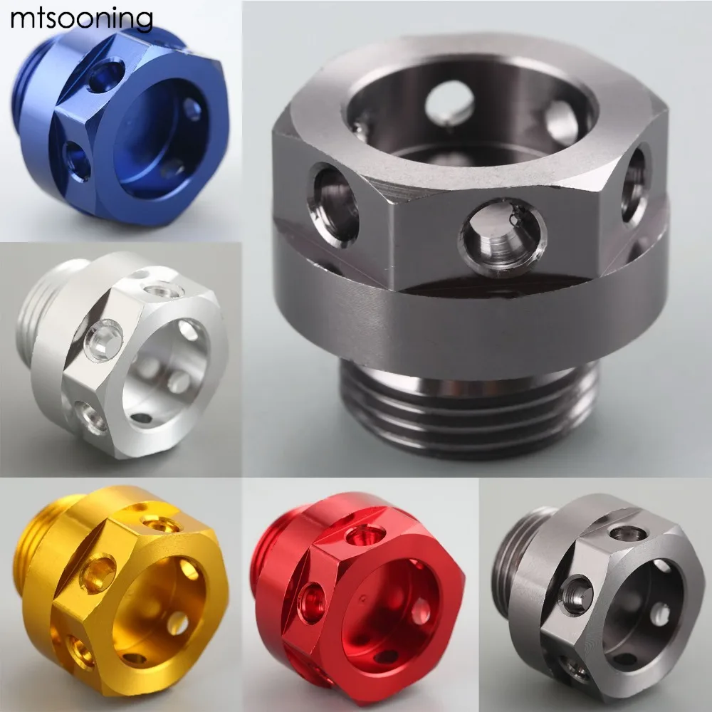 mtsooning New Motorcycle Engine Oil Plug Filter Cover Cap CNC Aluminum Multicolor for Suzuki GSX-R600 1100 TL1000R DL-1000