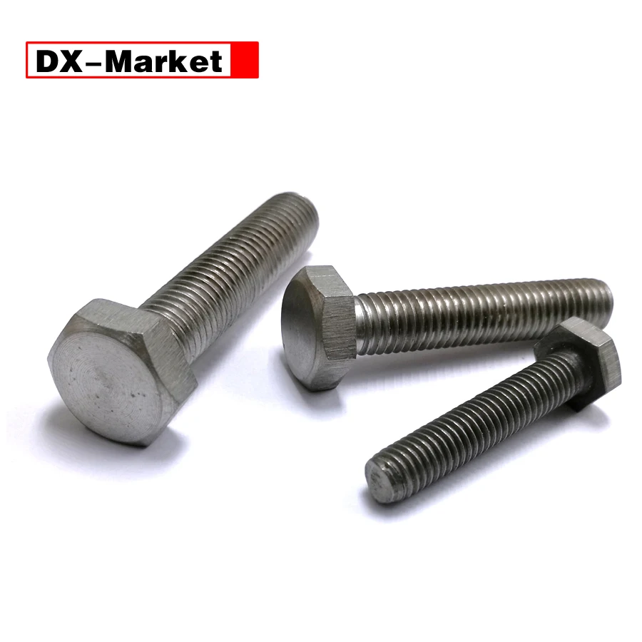 M6 M8 M10 M12 Titanium hexagon bolt , gr2 titanium hexagon head screw , titanium fasteners,E017