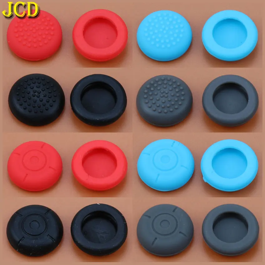 JCD 2 Piece Silicone Analog Joystick Grips Caps Joypad Joystick Cover Case for Switch NS Joy-Con Controller