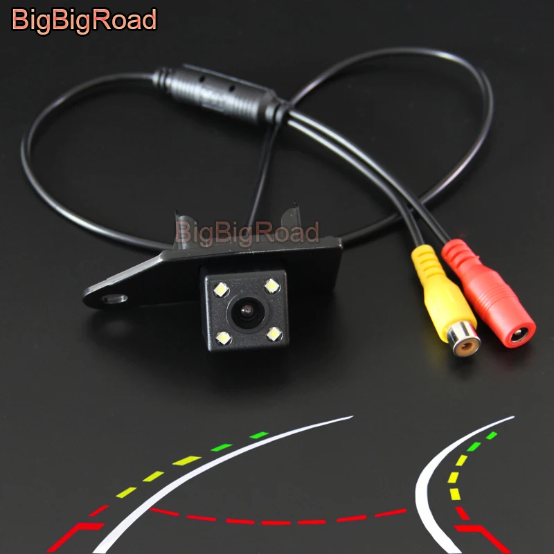 BigBigRoad For Mitsubishi ASX 2011 2012 2013 2014 2015 2016 Car Intelligent Dynamic Trajectory Tracks Rear View Backup Camera