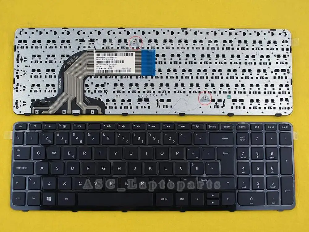 PO Portuguese Teclado Keyboard For HP Pavilion 15E 15N 15T 15-N 15-E 15-N100 15T-E000 15T-N100 15-e087sr Laptop Glossy Frame