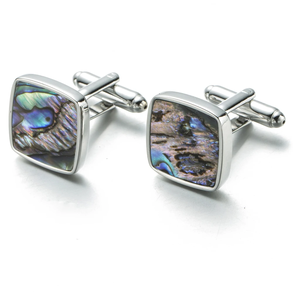 VAGULA Classic Cufflinks Luxury gift Party Wedding Suit Shirt Buttons Natural Mother Pearl Abalone Cuff links 390