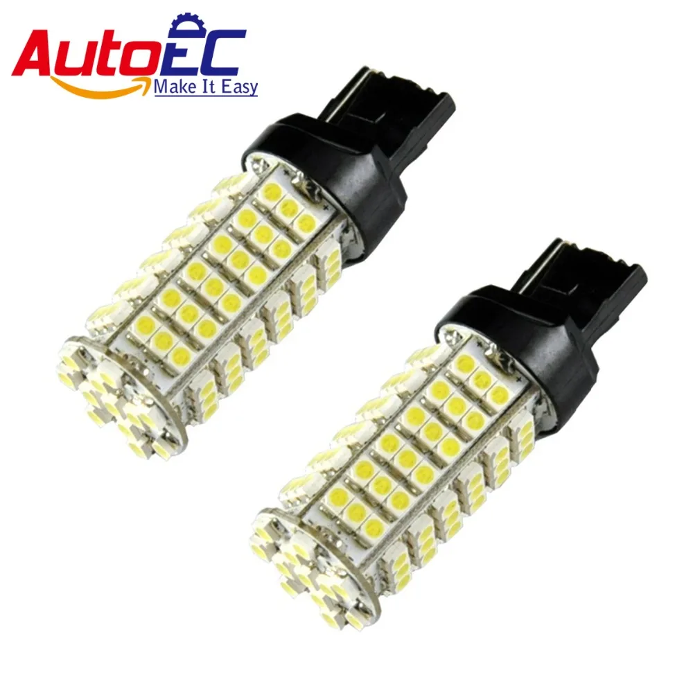 AutoEC 10X T20 7440 7443 WY21W WY21W W21/5W 1210 3528 102smd led auto car 360 degree light brake rear stop lights 12V #LD15