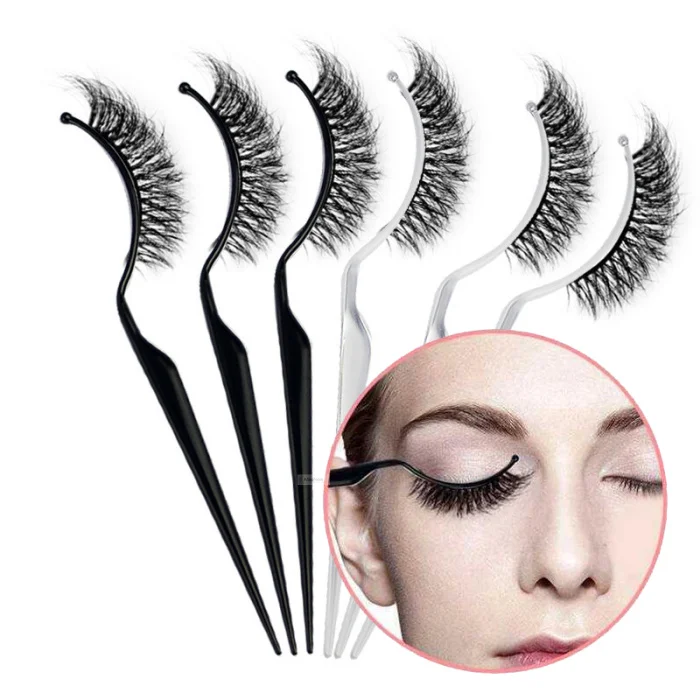 3pcs plastic eyelashes display stick customer wear eyelash show stick eye lash extension try it on tools