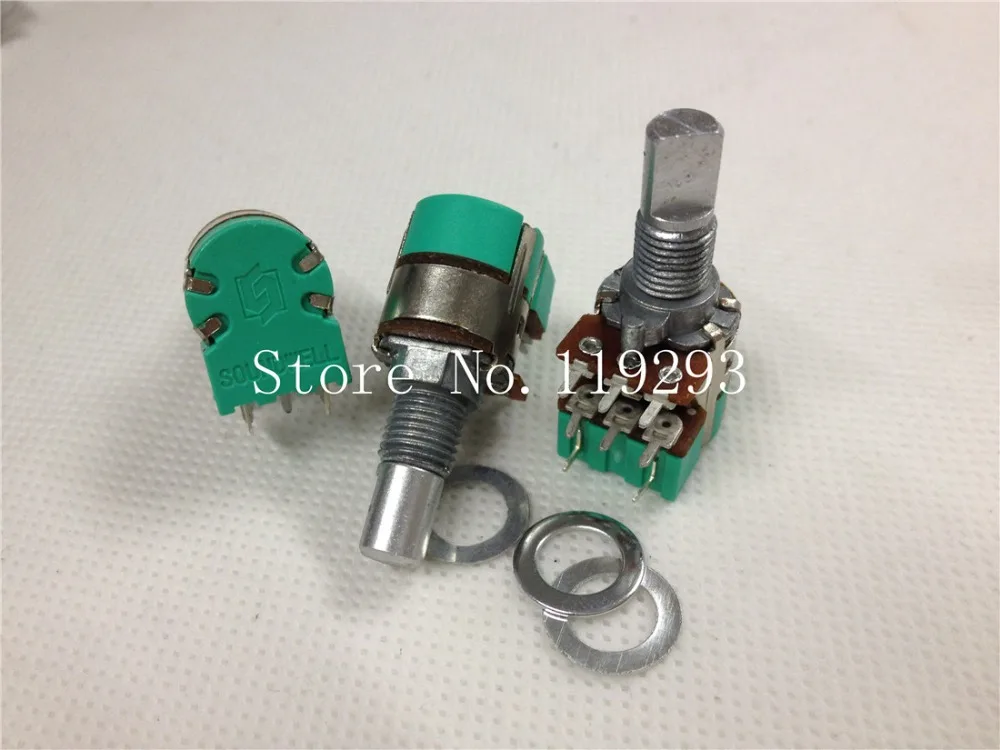 

[BELLA]Taiwan's F SOUNDWELL 128 double potentiometer with switch A50K 15F--10PCS/LOT