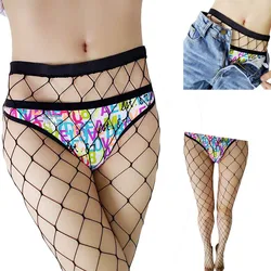 Frühling sexy Frauen hohe Taille Strumpf Fisch netz Club Party Strumpfhosen Höschen Strick netz Strumpfhosen Hose Mesh Dessous tt016 1 stücke