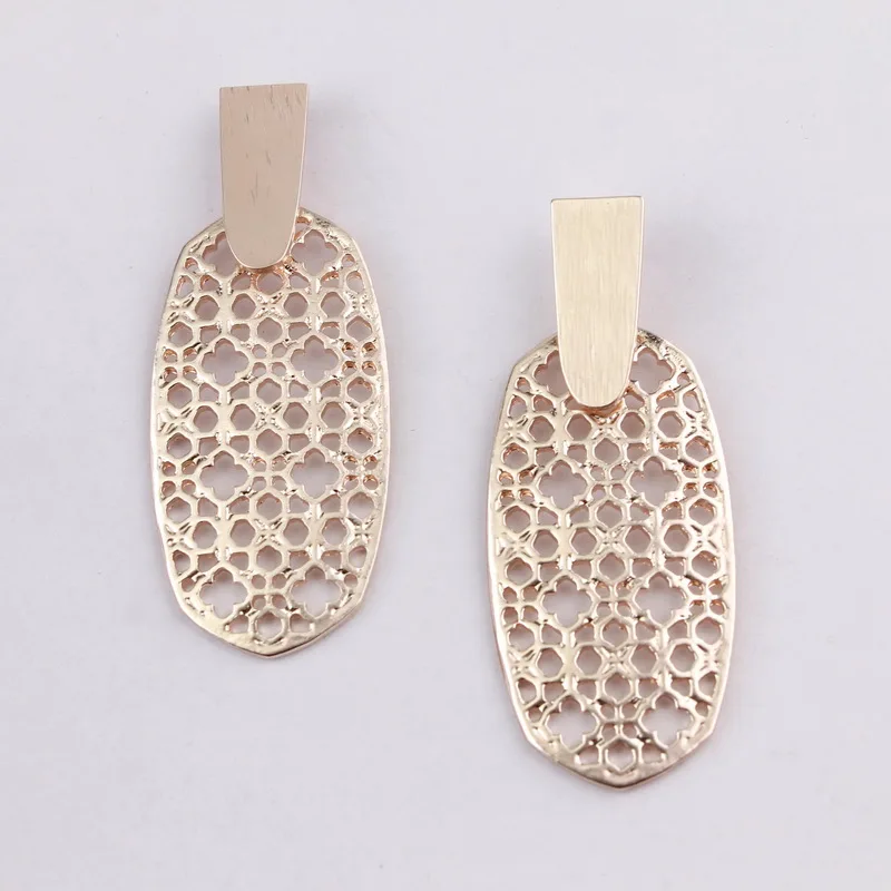 2019 Hot New KS Spring Summer Design Aragon Abalone Shell Oval Stone Dangle Drop Earrings for Women