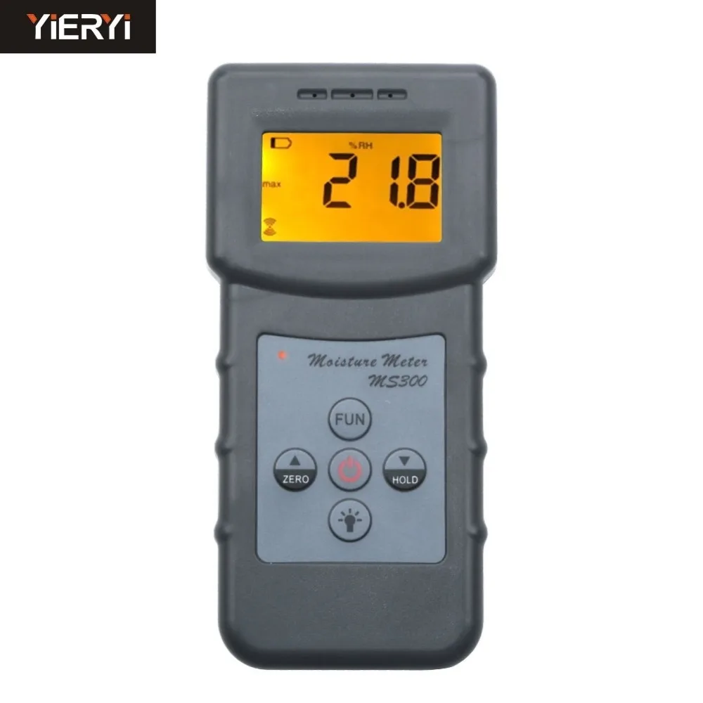 

Yieryi MS300 Digital moisture meter concrete wall Handheld moisture analyzer ground moisture meter floor moisture detector