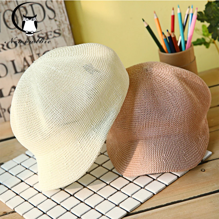 Ladies' hat spring and summer new grass yarn octagonal hat  cool breathable   Sun and ultraviolet protection, straw hat