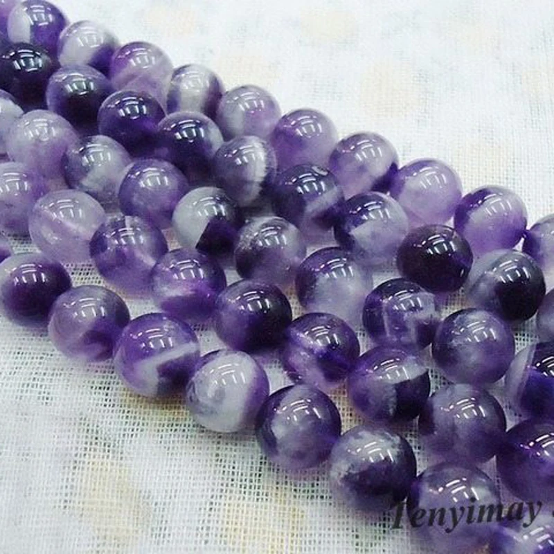 

Free shipping 8mm natural amethysts loose beads wholesale 5 strands(50pcs/strand)