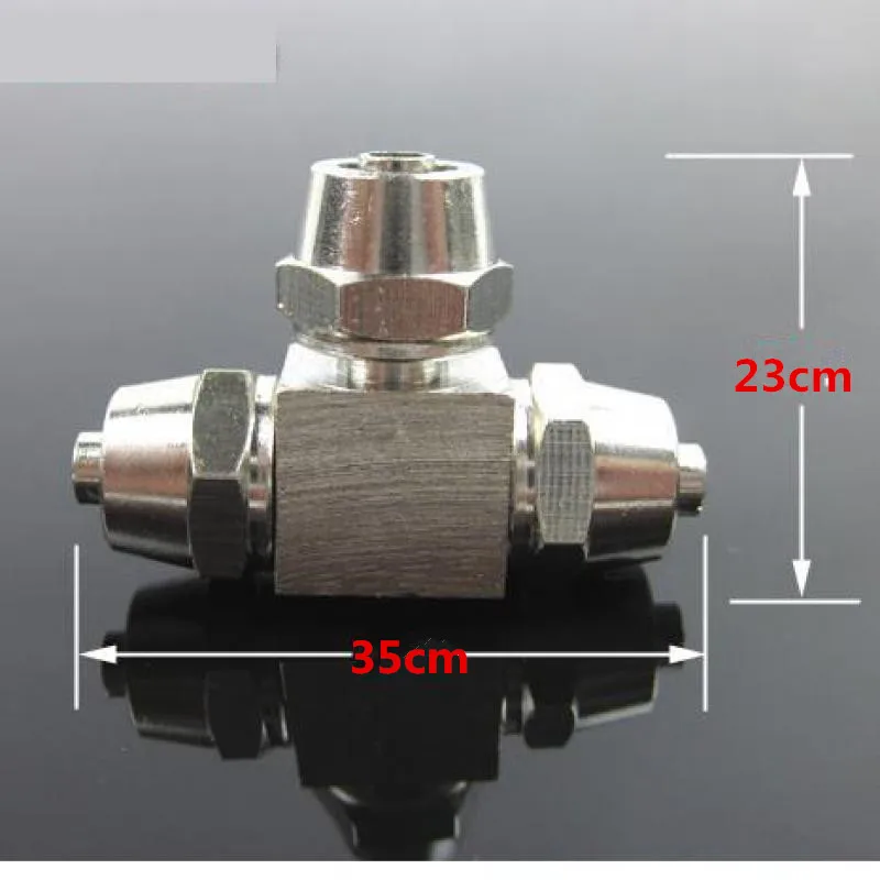 Válvula de conector de aire de Co2 de acuario de acero inoxidable, sistema de CO2 DIY de alta presión, accesorios para pecera, planta de agua