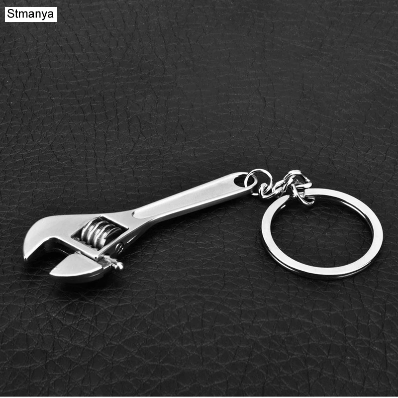 

New Mini small opening mobile activity wrench keychain charm men's key ring Tool Wrench Spanner Key Chain Best Gift Jewelry