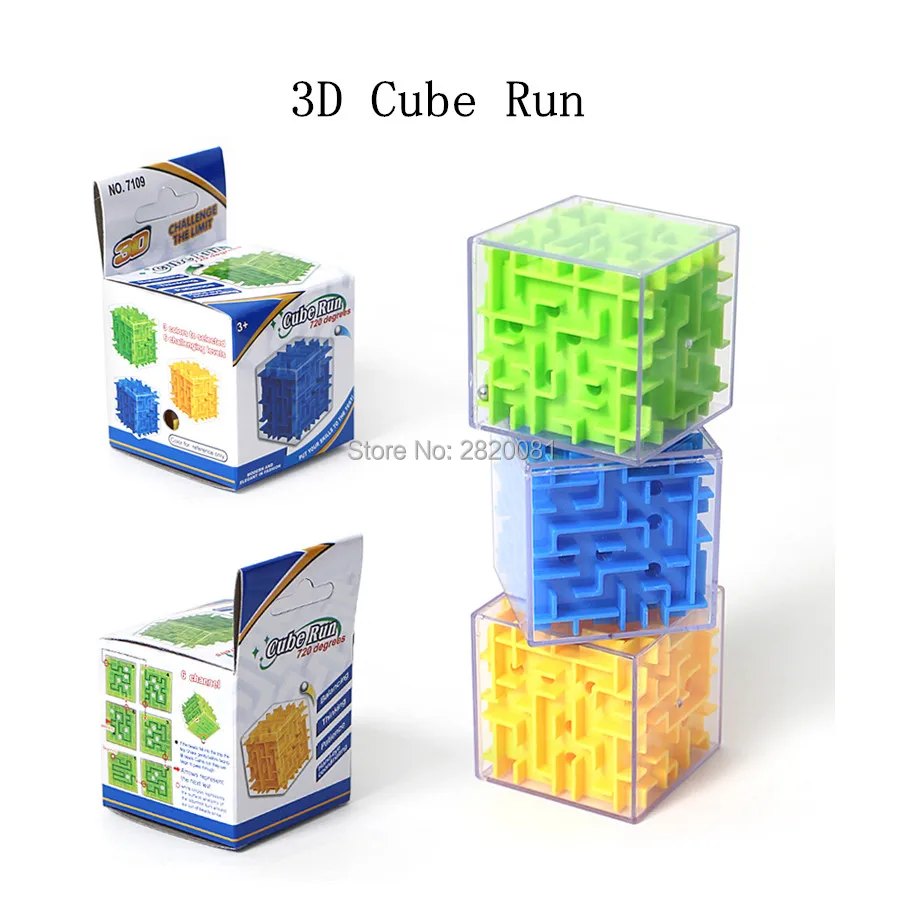 

3D magical maze game running cube 720 degrees toy,hand-eye coordinating&IQ balance logic ability intellect cube for children toy