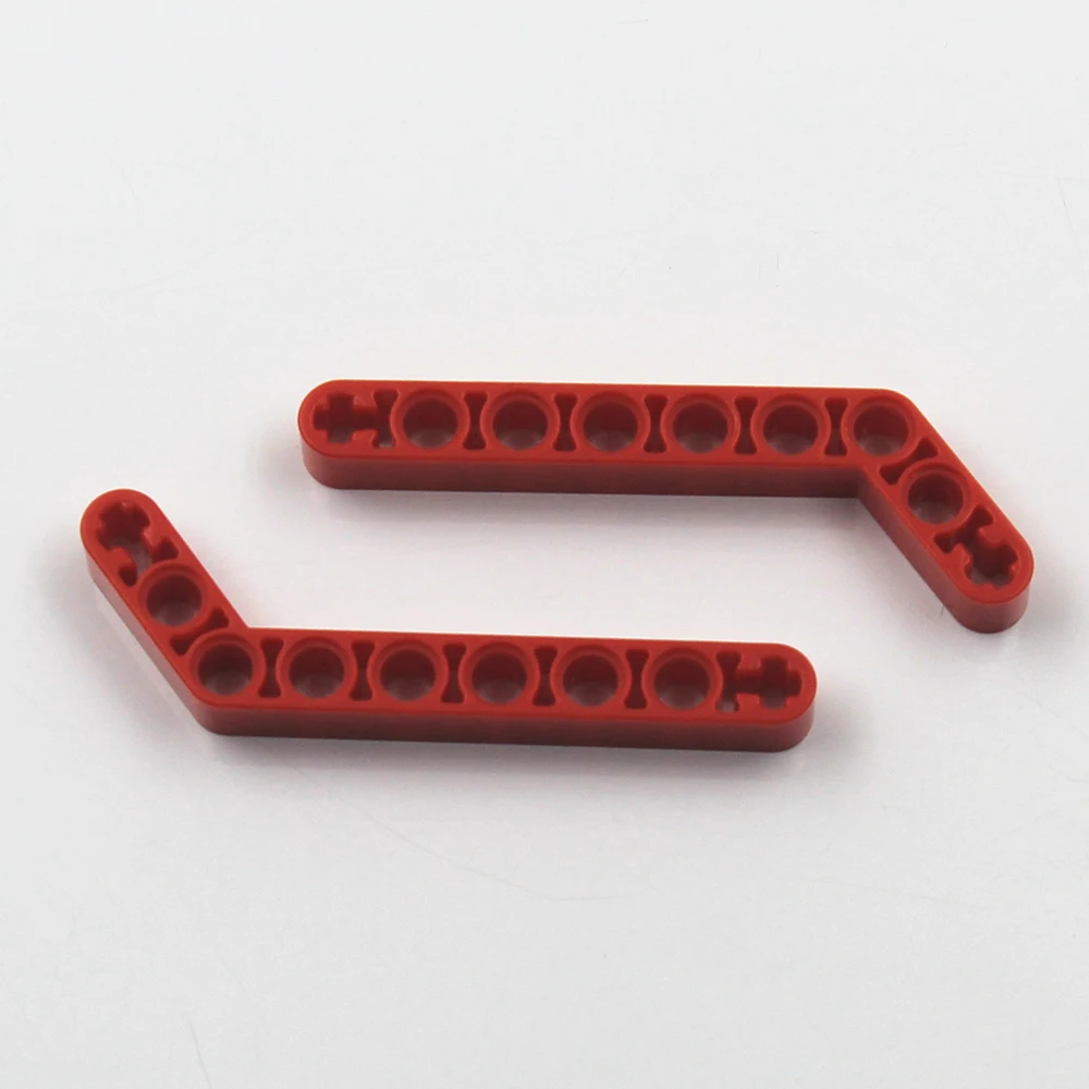 MOC-pieza técnica 10 Uds. Liftarm haz modificado 1x9 doblado (7-3) bloque de construcción educativo para niños juguete Compatible con Lego 32271