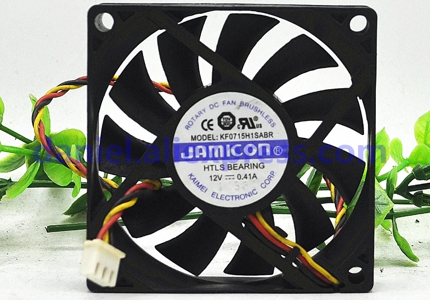 New original JAMICON 12V 0.41A UPS fan KF0715H1SABR 7CM