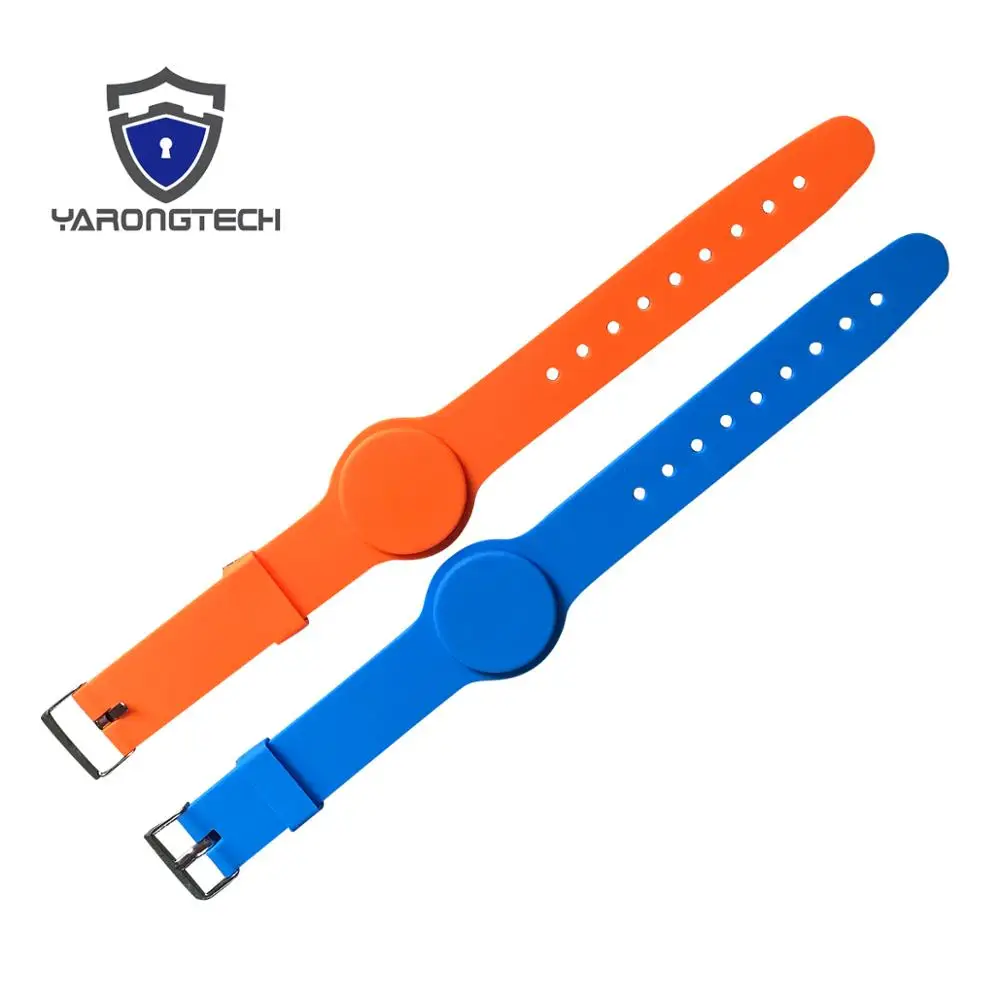 

eco friendly 13.56MHZ ISO 14443A 1k adjustable nfc silicone rfid wristband for access control