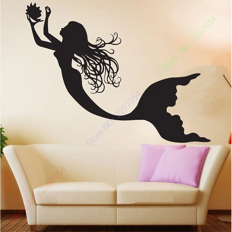 

Under The Sea Mermaid Girl Nursery Room Wall Decal Art Home Decor Wall Stickers Vinyl Wall Poster Mural