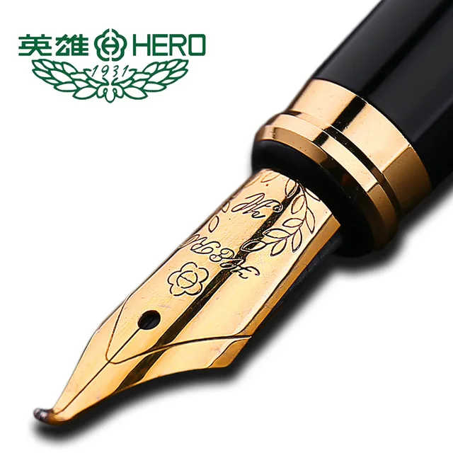 Authentic standard type Hero frosted 6006 metal calligraphy pen art fountain pen iraurita ink pen 0.5mm /1.0mm gift box set